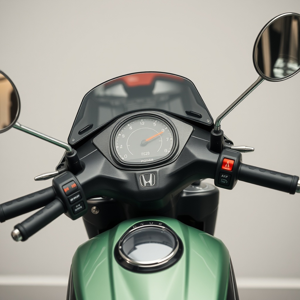 Honda EU22i jeneratörün yan tarafından çekilmiş